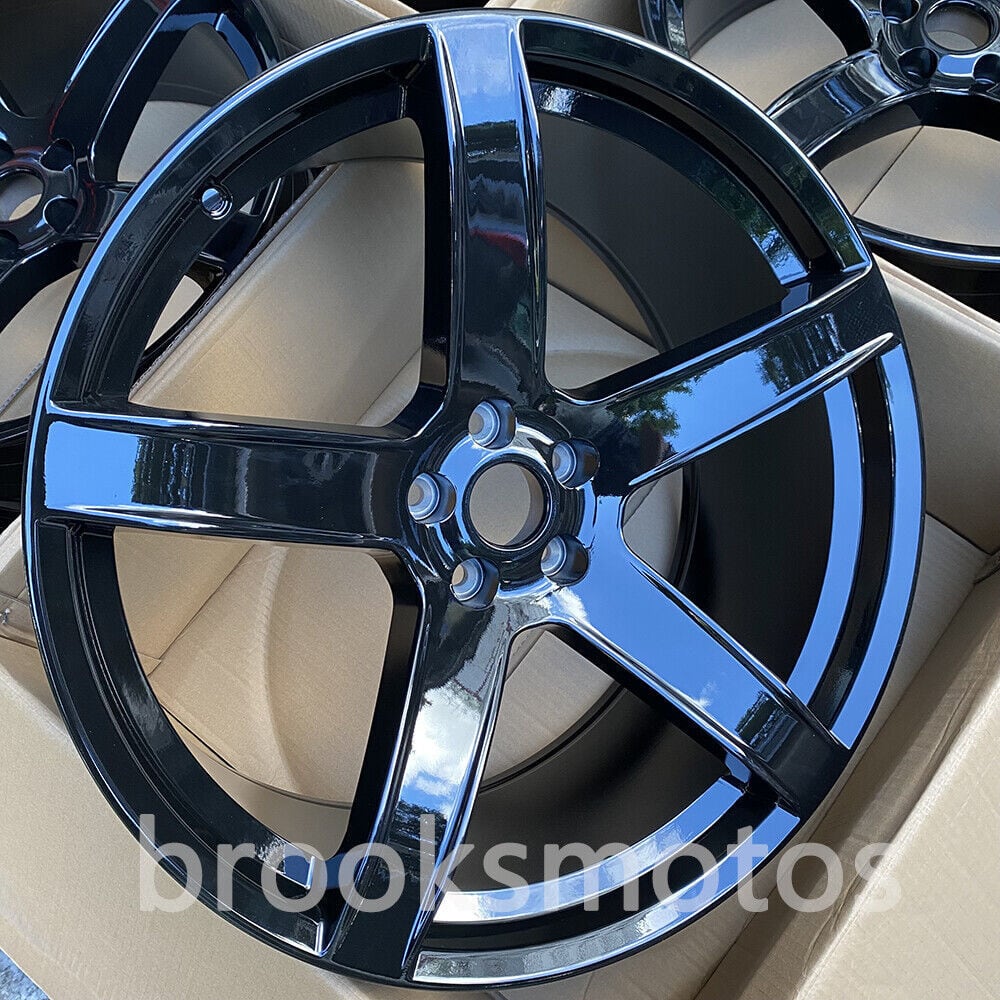 22インチ 5スポーク グロスブラック ホイール ダッジ チャレンジャー