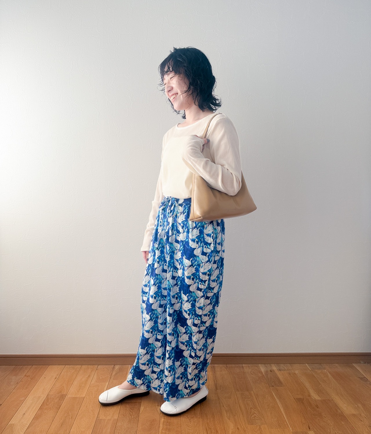 SWAN｜ オーガニックコットンワイドパンツ
