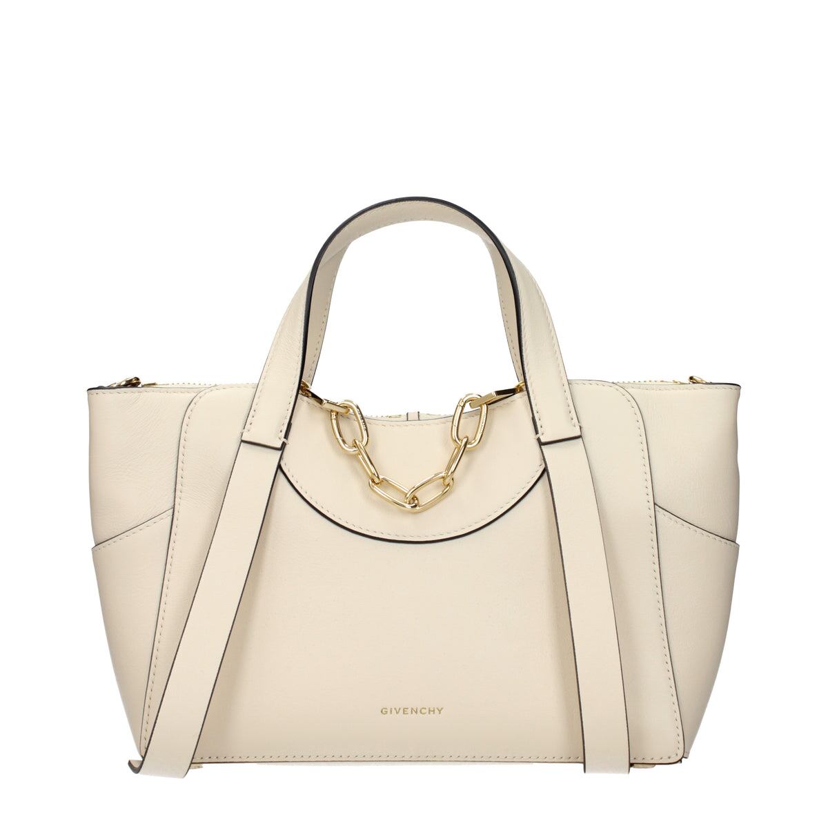 GIVENCHY ジバンシィ レディース ハンドバッグ レザー ベージュ