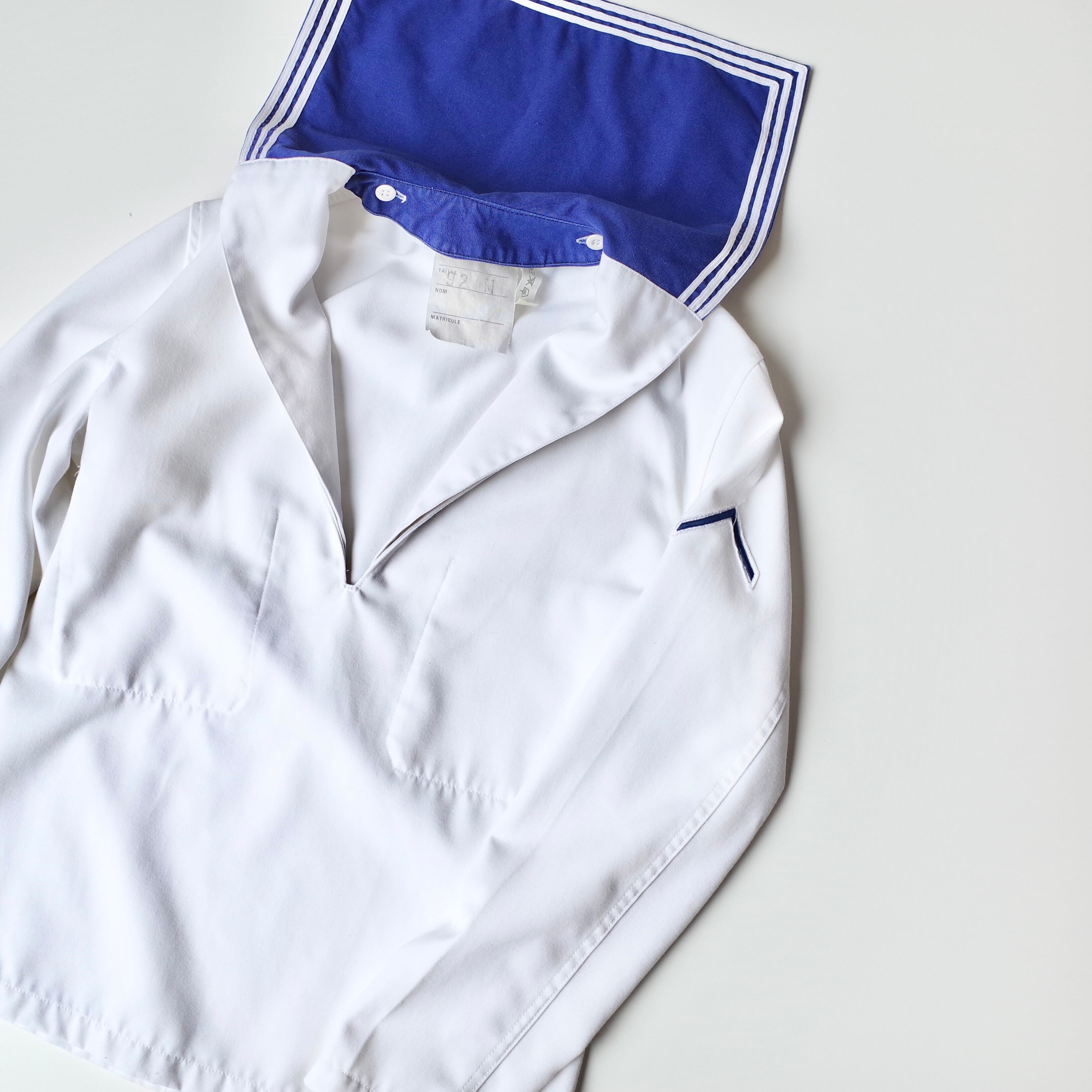 90s FRANCE NAVY sailor shirt