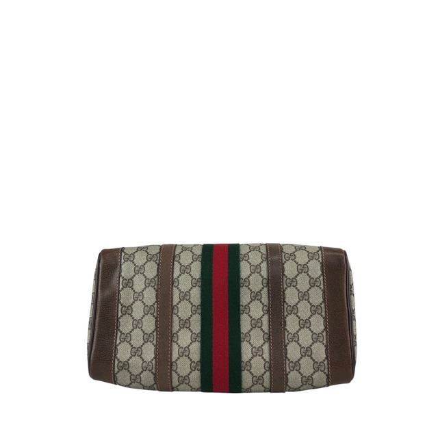 GUCCI グッチ シェリーライン GG ハンドバッグ ブラウン キャンバス ミニボストン vintage ヴィンテージ オールド wub827
