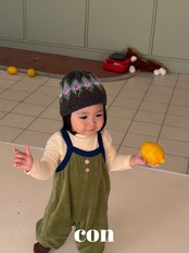 韓国子供服 / 26Autumn / CON / クレヨンオーバーオール / キッズ / 秋服 *1~4*