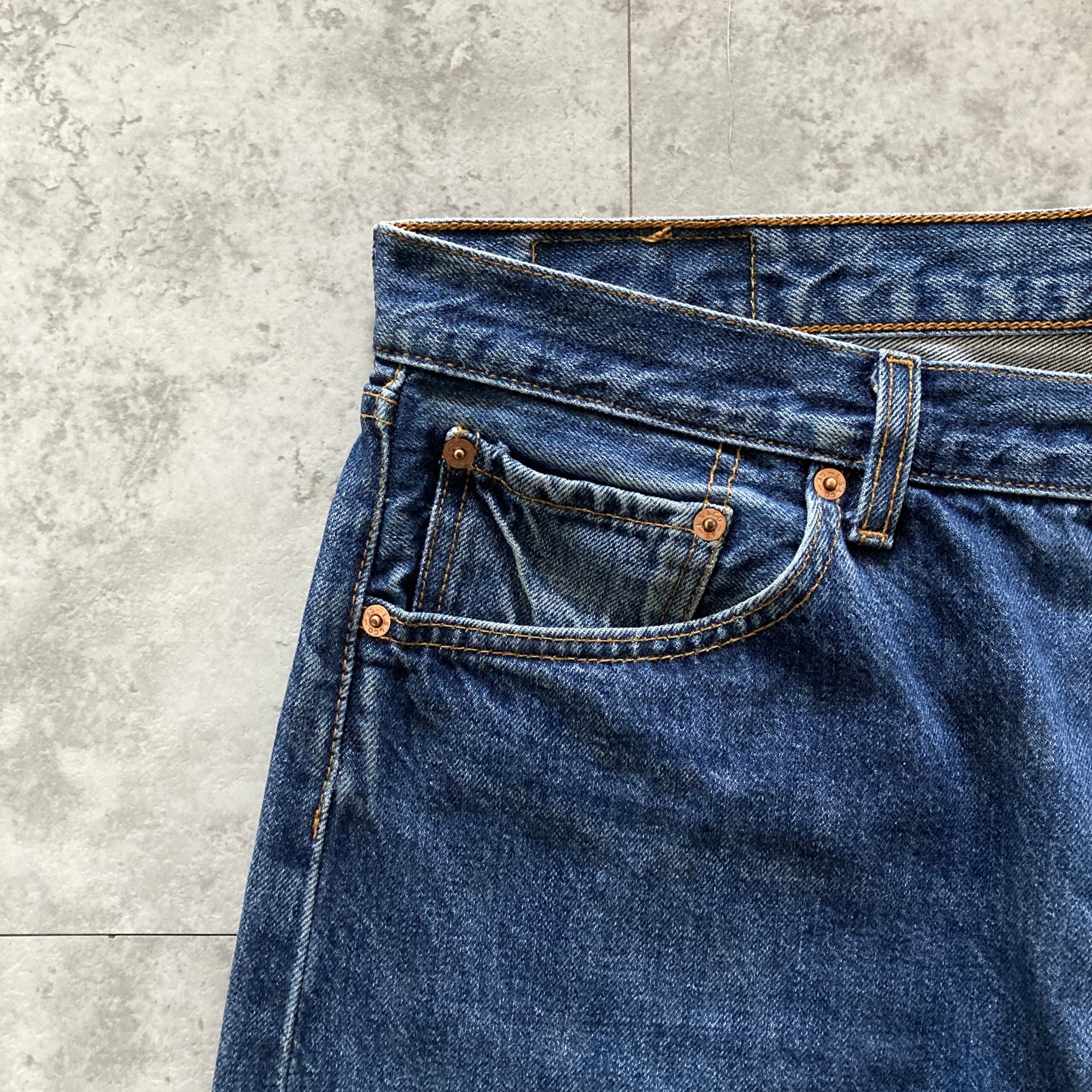 W38 L36】00s Euro Levis 501 ユーロリーバイス 裏ボタン刻印(247