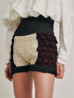 【25AW】HOUGA ホウガ / alter pants / ニットショートパンツ