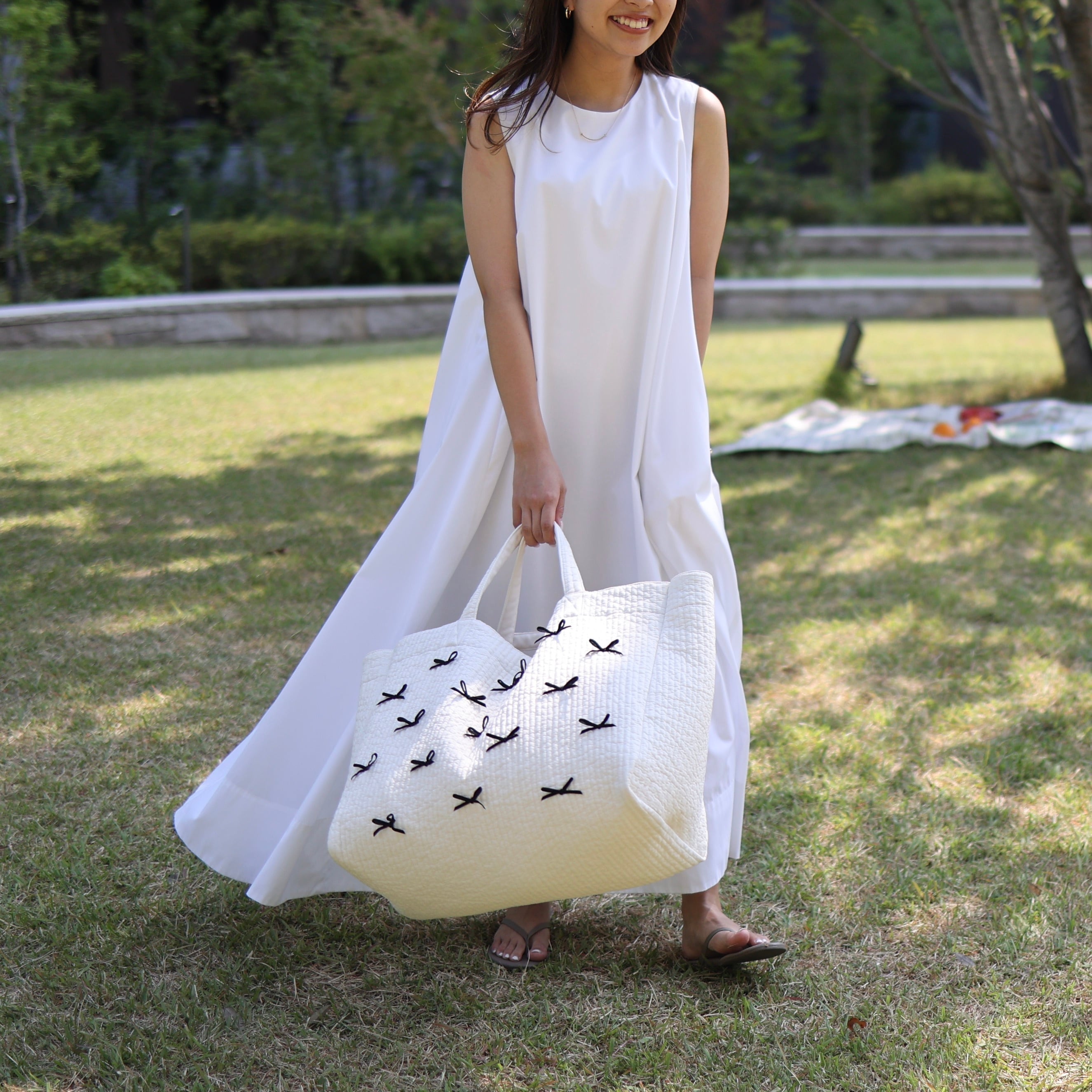 Gypsohila  NoSleeve One-Piece White