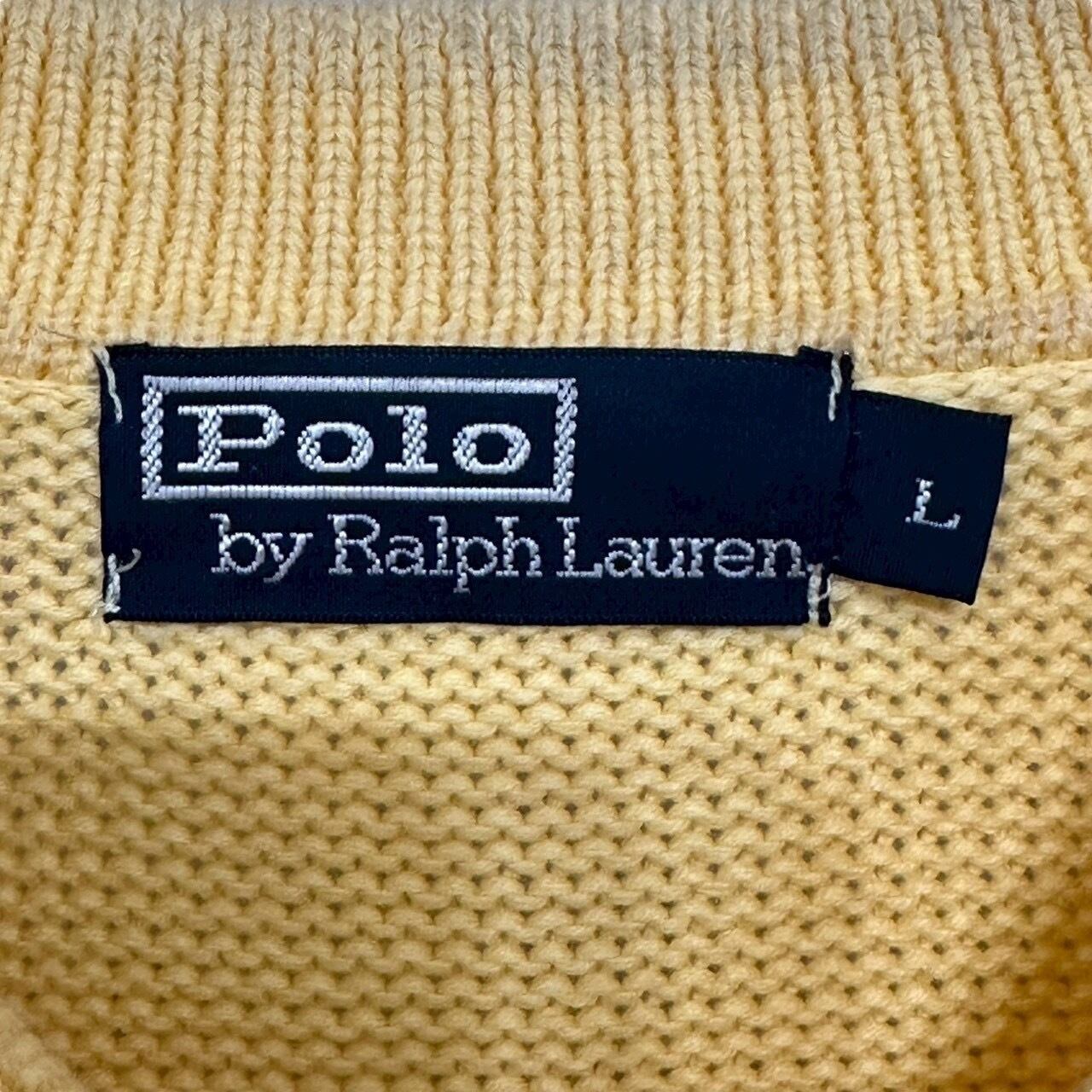 90s ラルフローレン ニットポロ 刺繍ロゴポニー 90-00's Polo Ralph Lauren ニットポロ “BLACK”mtp07212101757985