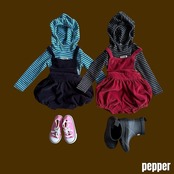 【取寄/韓国直送】PEPPER  26/AU ゴールデンショートオーバーオール｜秋服｜韓国子供服