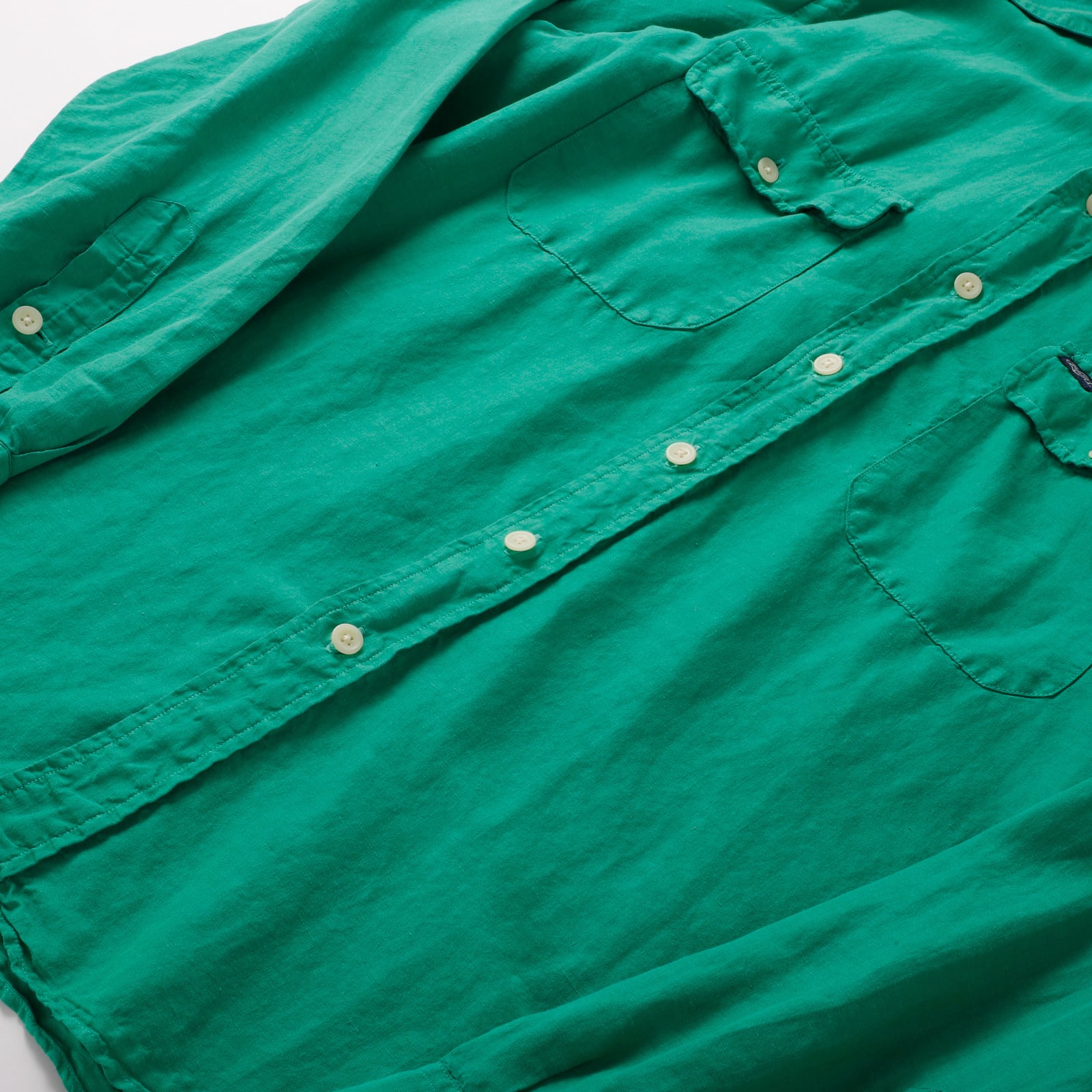 極美品】90s Ralph Lauren special linen silk work shirts Vintage