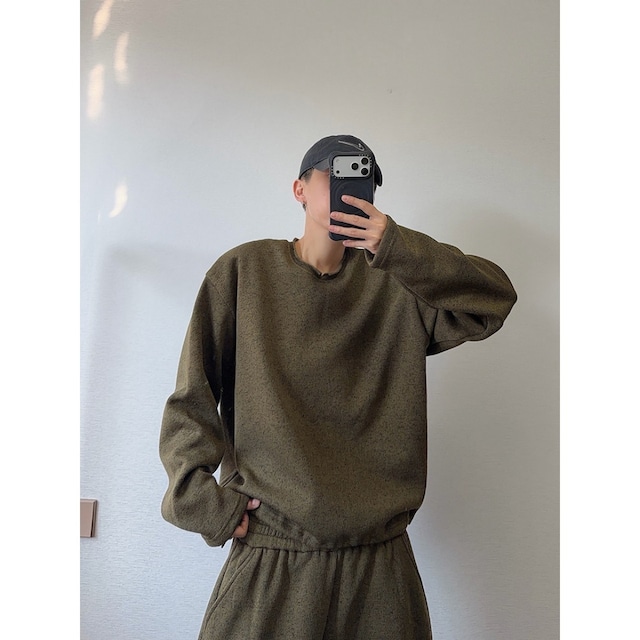 dannyandzeeロールネック裏起毛スウェット&パンツ