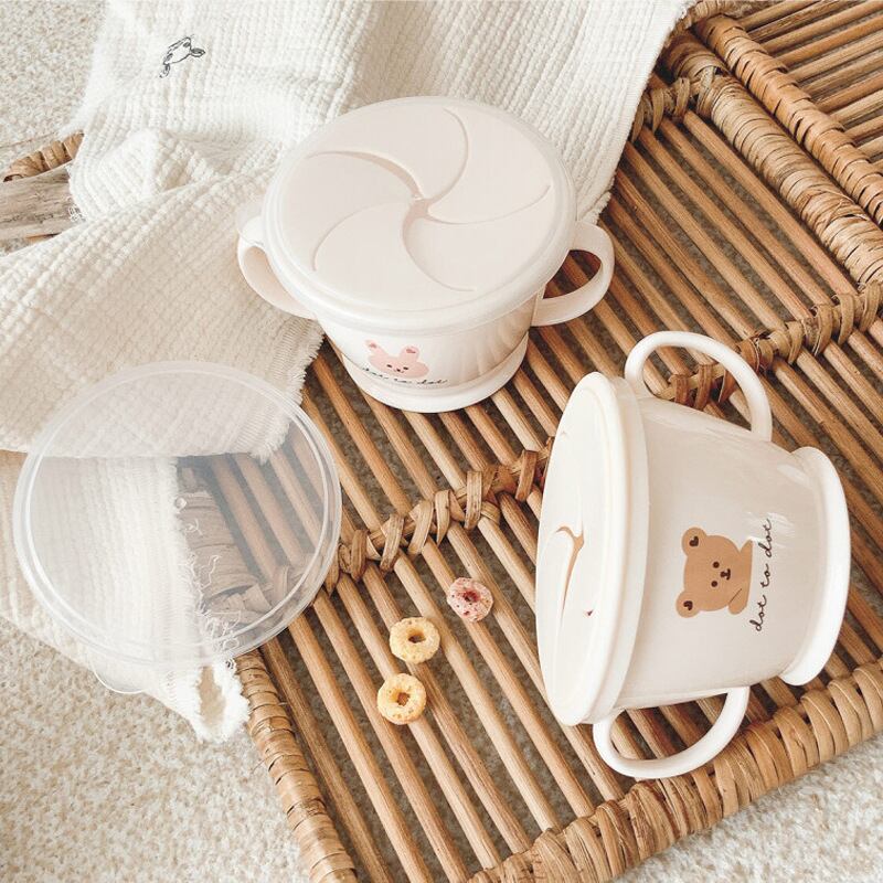 【GOODS】INS映えクマ&英字ロゴベイビースナックカップ