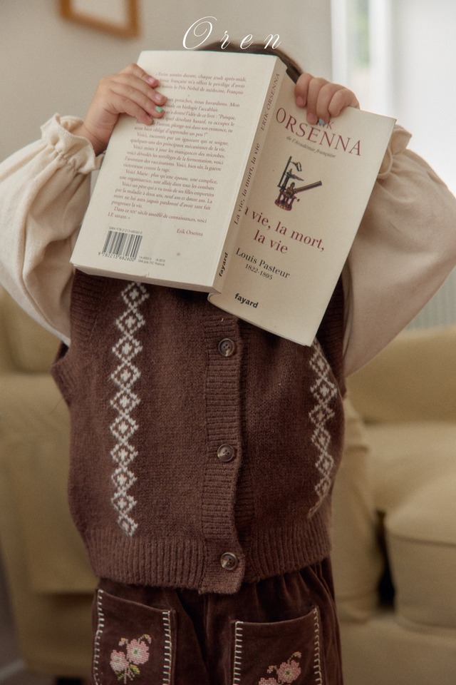 《予約》oren ¨ kids) naturu knit vest