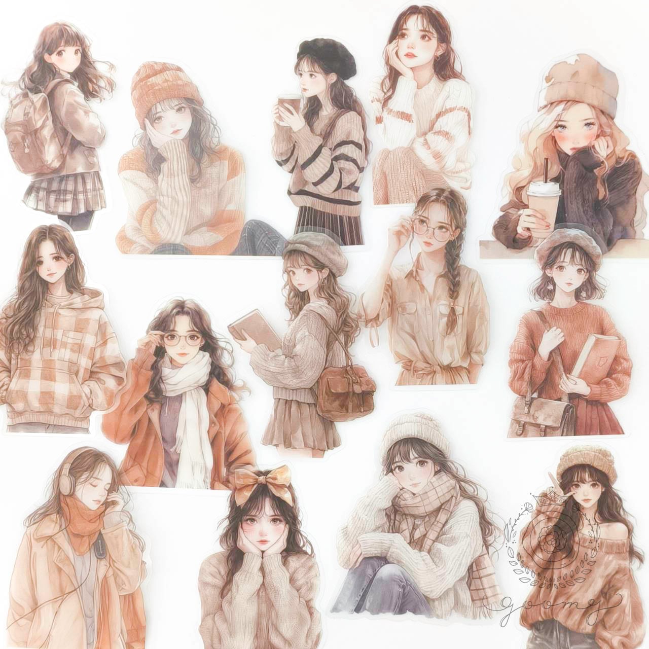 イラストシール cherish <S913>