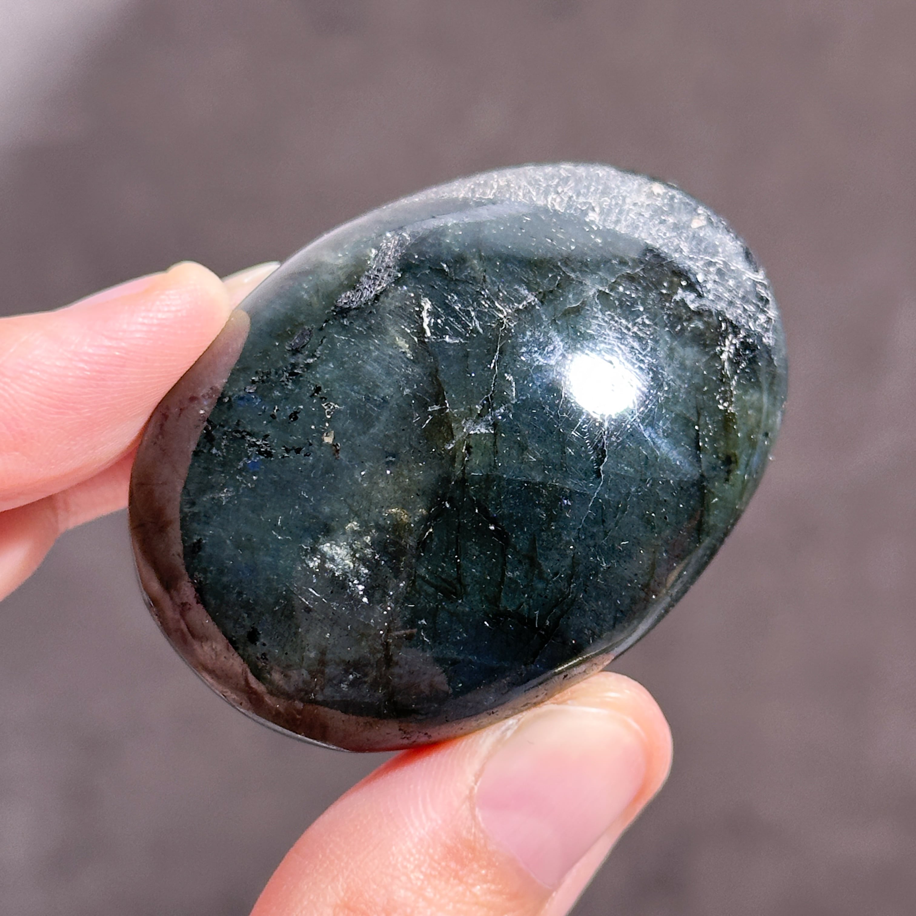 ラブラドライト パームストーン 24◇ Labradorite ◇天然石・鉱物