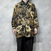 ethnic pattern sheer shirt