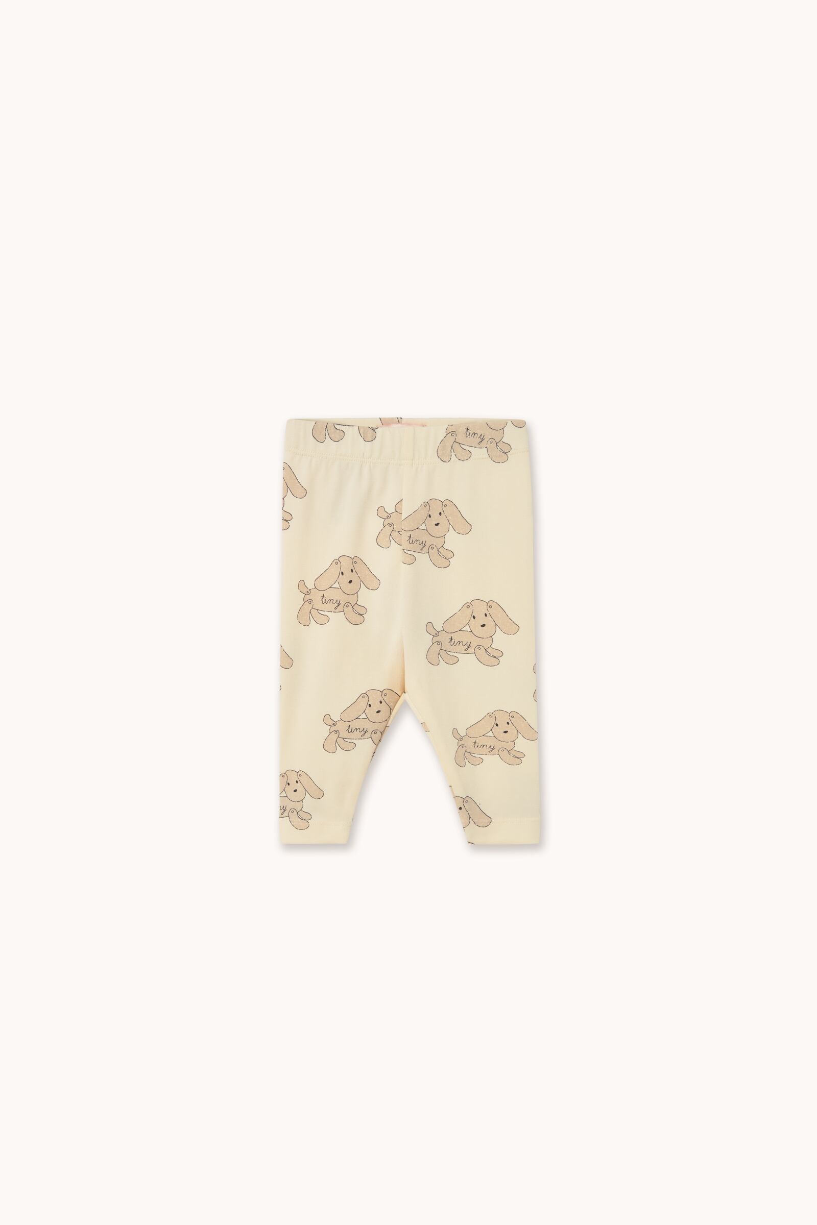 送料無料 tinycottons/DOGS BABY LEGGINGS - vanilla