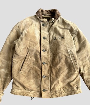 -U.S NAVY- Vintage 40s N-1 Deck Jacket