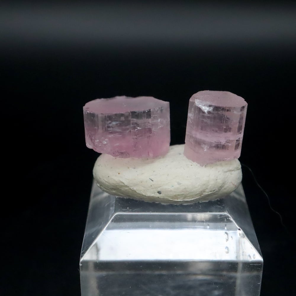 2結晶セット！ピンクトルマリン カリフォルニア産 計1.5g T835 鉱物