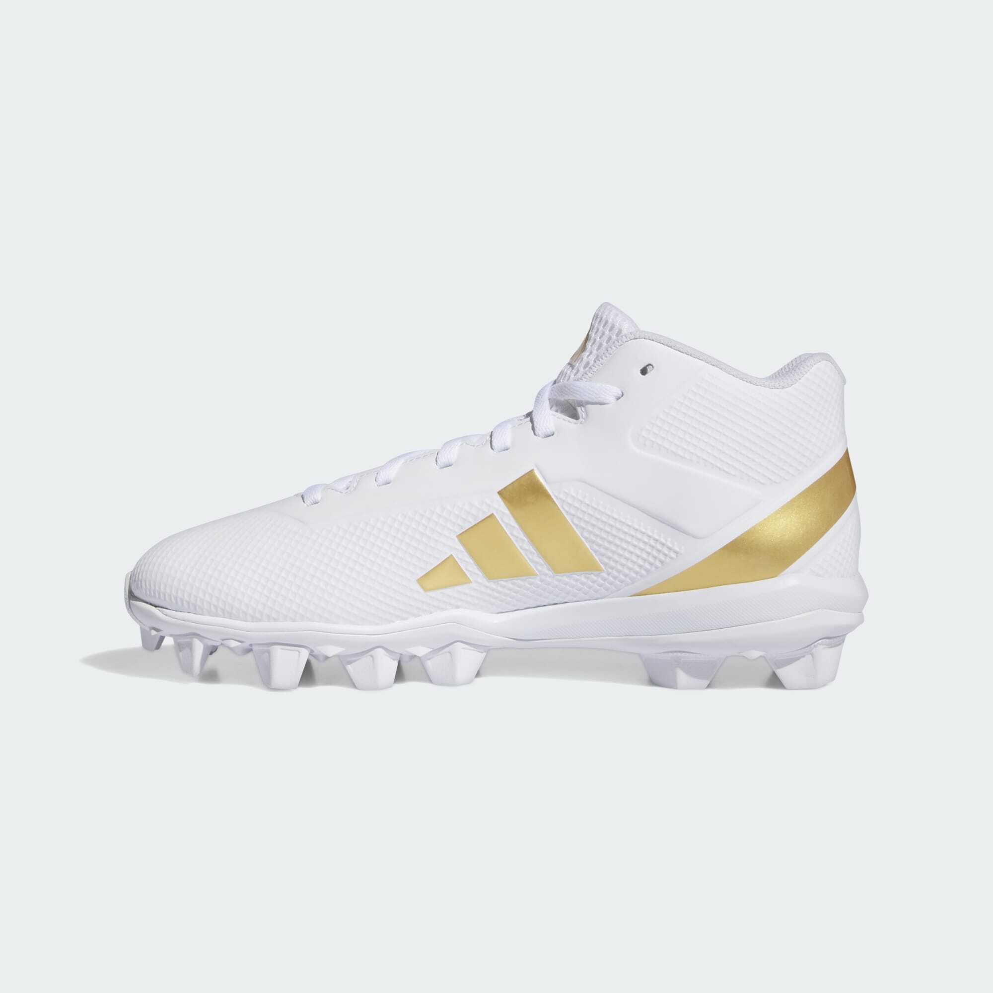 28.5cm】Adizero Impact.2 Molded ホワイト・ゴールド アメフト