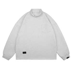 Minimalist High-Neck Sweatshirt [1769]