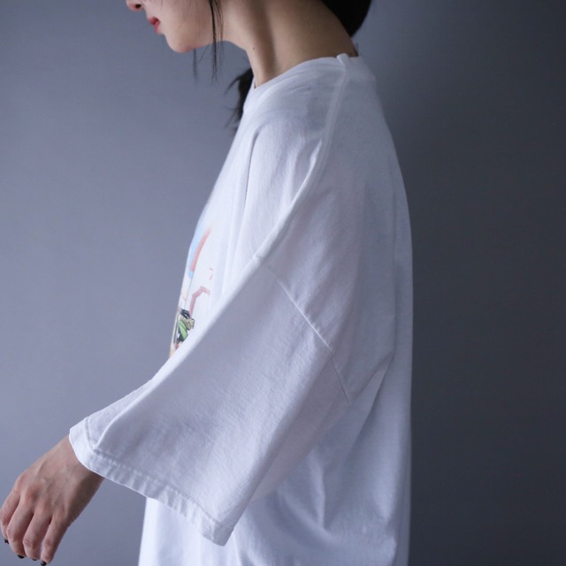 "looney tunes" good printed XXL over silhouette h/s tee