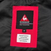 le coq sportif GOLF ルコック ゴルフ ジップアップ 中綿 ナイロン ベスト サイズ M /レッド×ネイビー