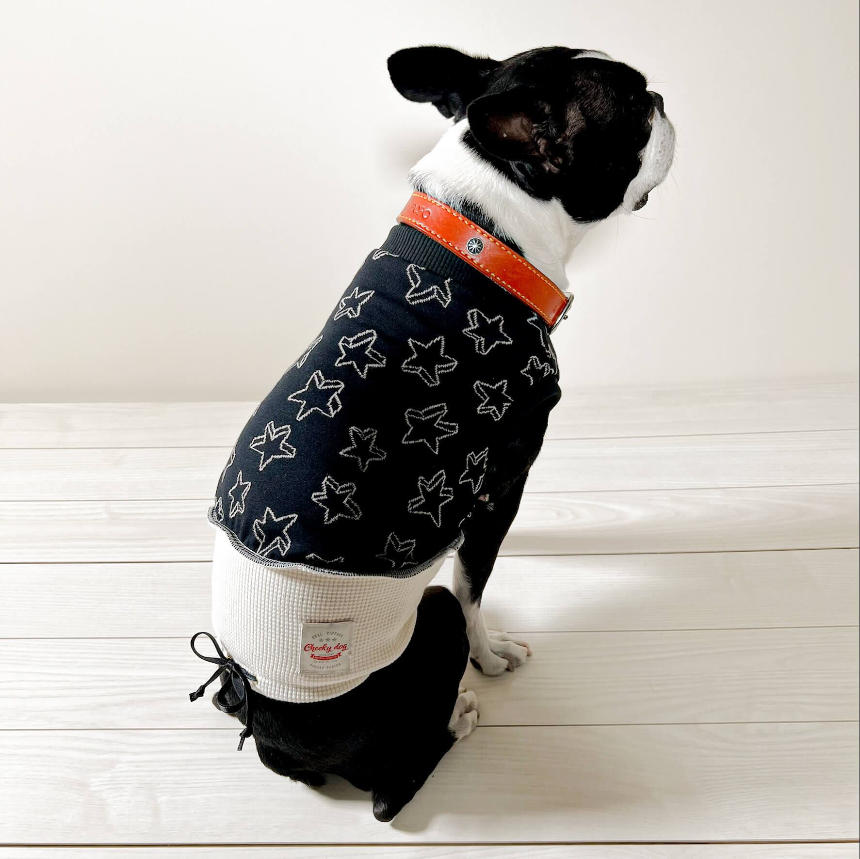 タンクトップfeat.HARAMAKI＜black＞/犬用腹巻き/ボストンテリア/犬服