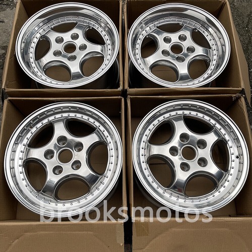 19インチ クラシックワイドポリッシングスタイルホイールポルシェ 911 964 BRN-1324−2