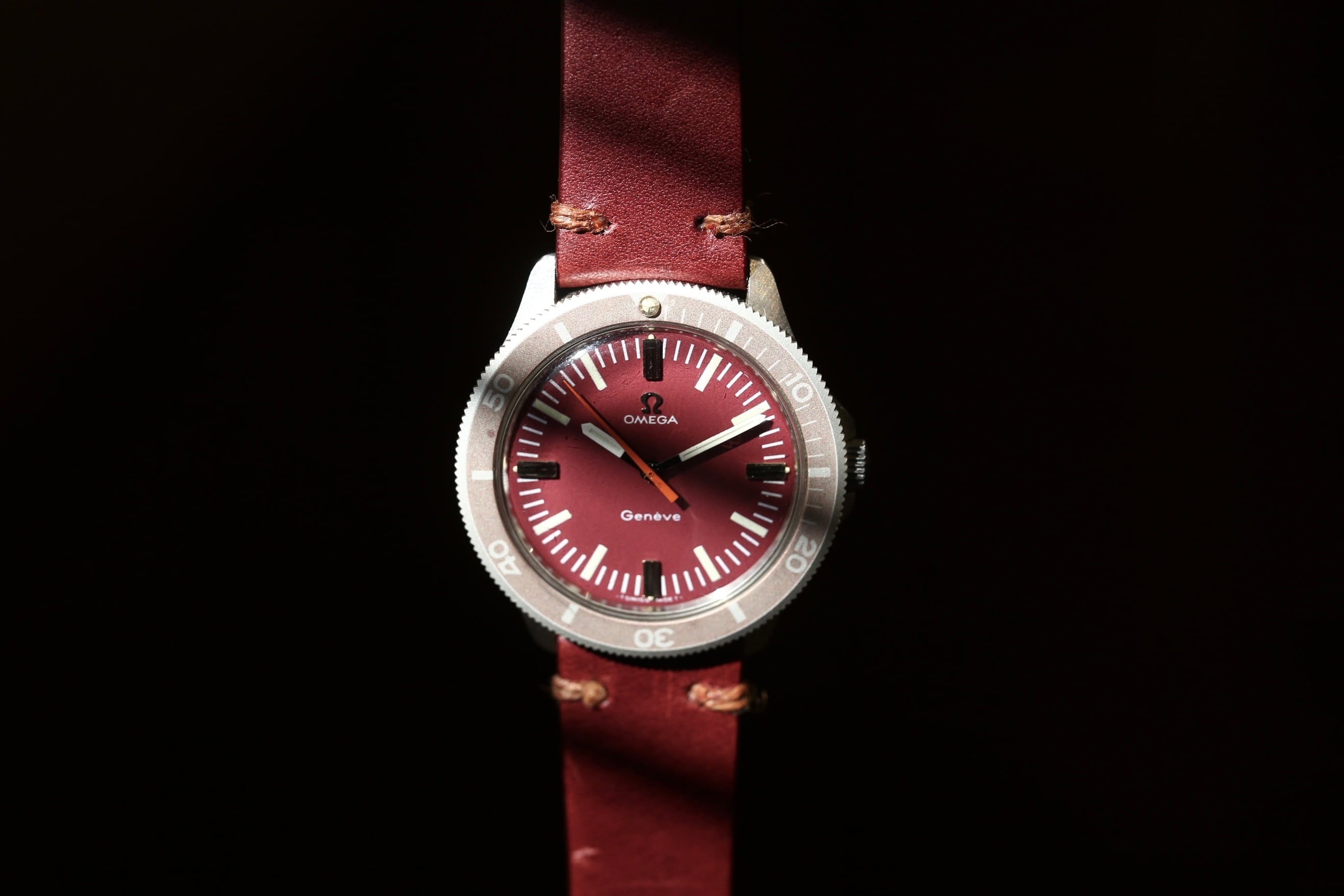OMEGA】 1970's ADMIRALTY GENEVE ゴーストベゼル ”NON ANCHOR” OH済み