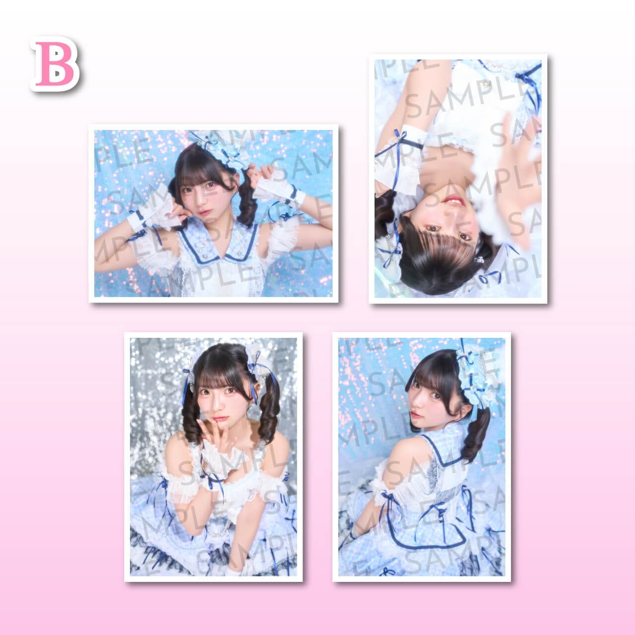 姫野ひなの 生誕記念】ブロマイド4種1セット（×3パターン）【MVG058