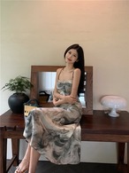 ロング丈 キャミソールワンピース G104CON0034