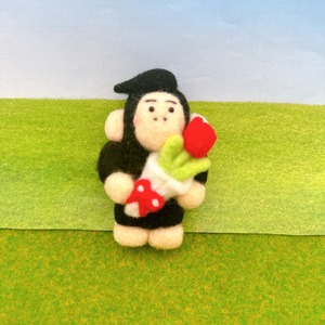 【Y126-8】ゴリ彼 羊毛フェルト キーホルダー
