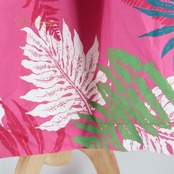 フラダンス 衣装 ワンピース ドレス ピンク系 ハイネック アメリカンスリーブ ラウアエ柄 カラフル かわいい 華やか 鮮やか 明るい 白 緑 青 ダンス衣装 ハワイアンダンス レディース ハワイアン アロハ ハワイアンプリント フラ ダンス レッスン 練習