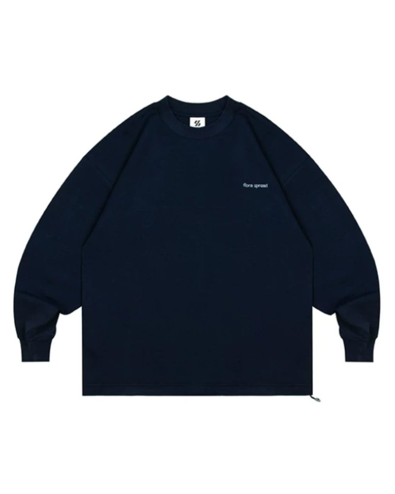 ロゴ刺繍クルーネック長袖Tシャツ S0667