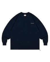ロゴ刺繍クルーネック長袖Tシャツ S0667