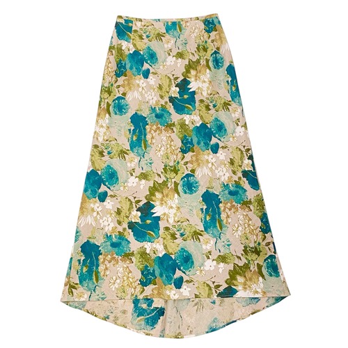 花柄ロングスカート