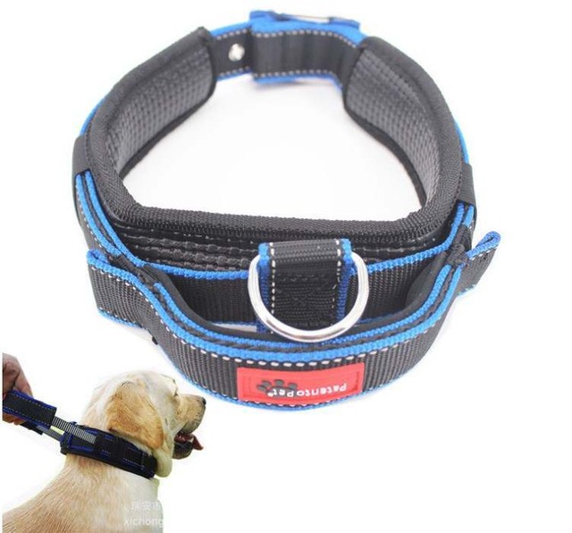 【犬用品】犬の首輪　伸縮式首輪　大型犬　中型犬　トレーニング用首輪　