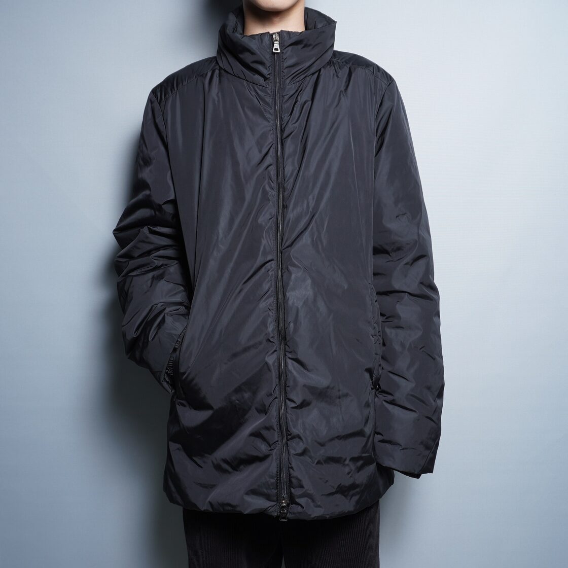 PRADA】SGA293 Black Nylon Jacket size54 | PAY ID