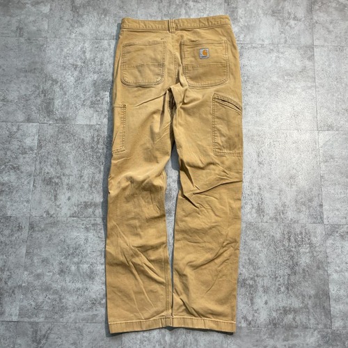 20s ブラウン ダブルニー カーハート Carhartt 30×32 詳細写真3
