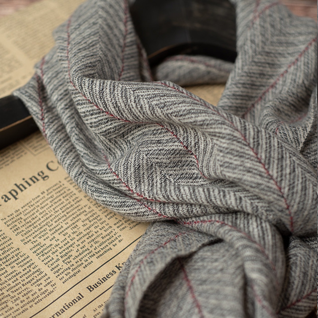 ウールロングスカーフ 2color W10294