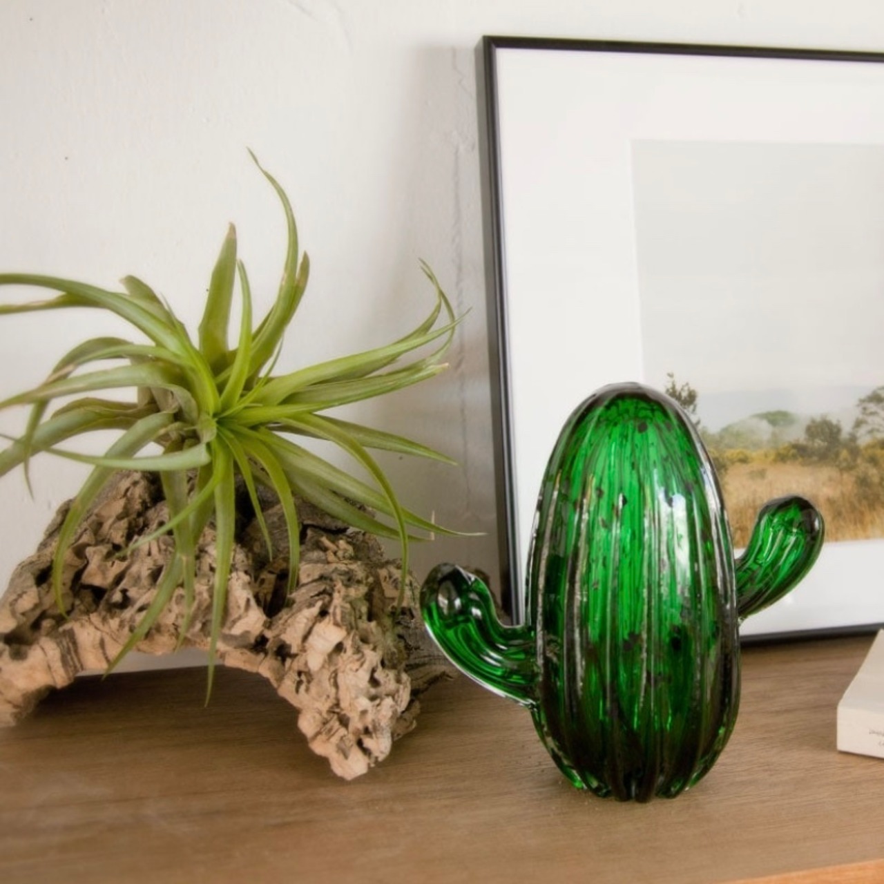 CACTUS GLASS ORNAMENT(M)
