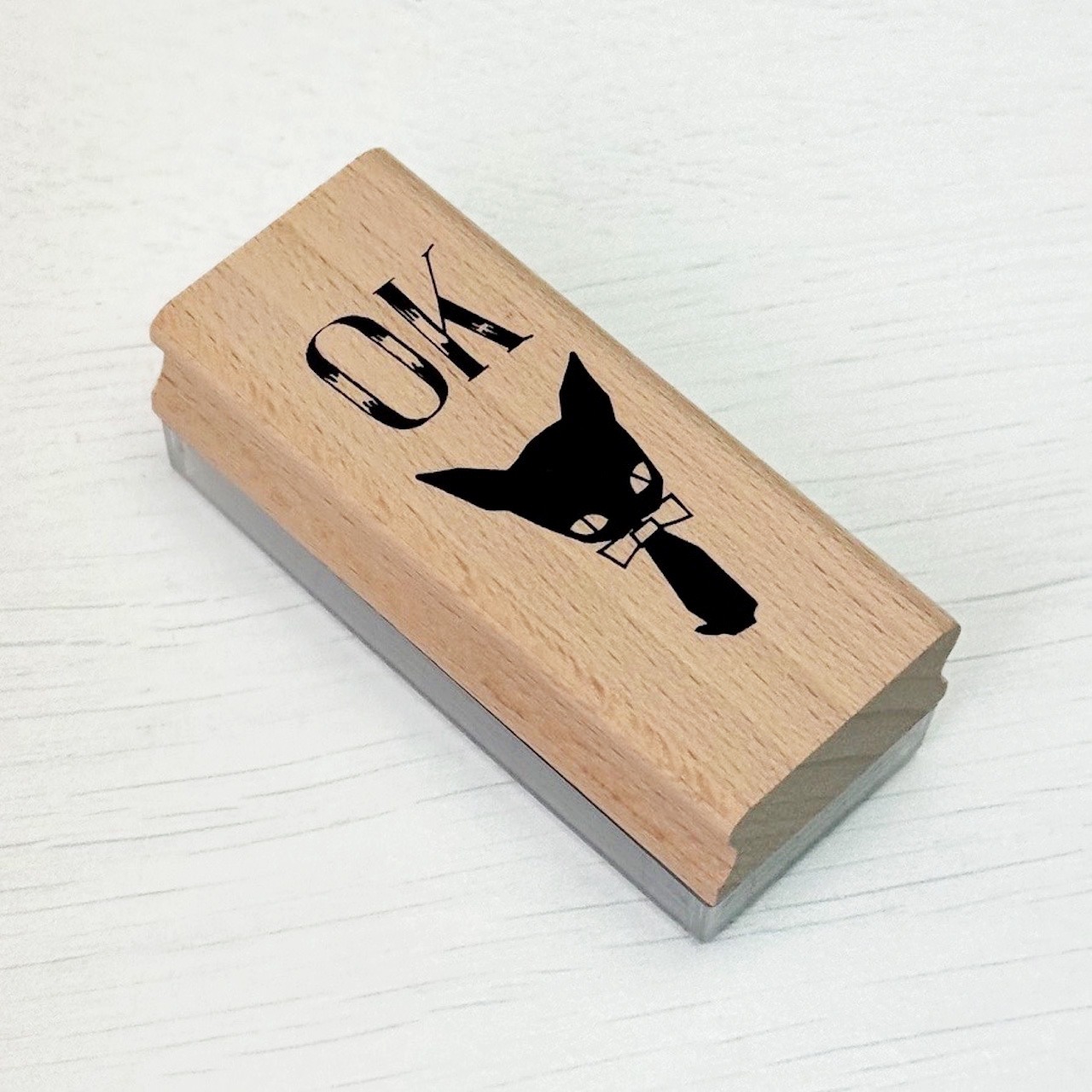 《中原淳一×Kumpel》 浸透印スタンプ　黒猫