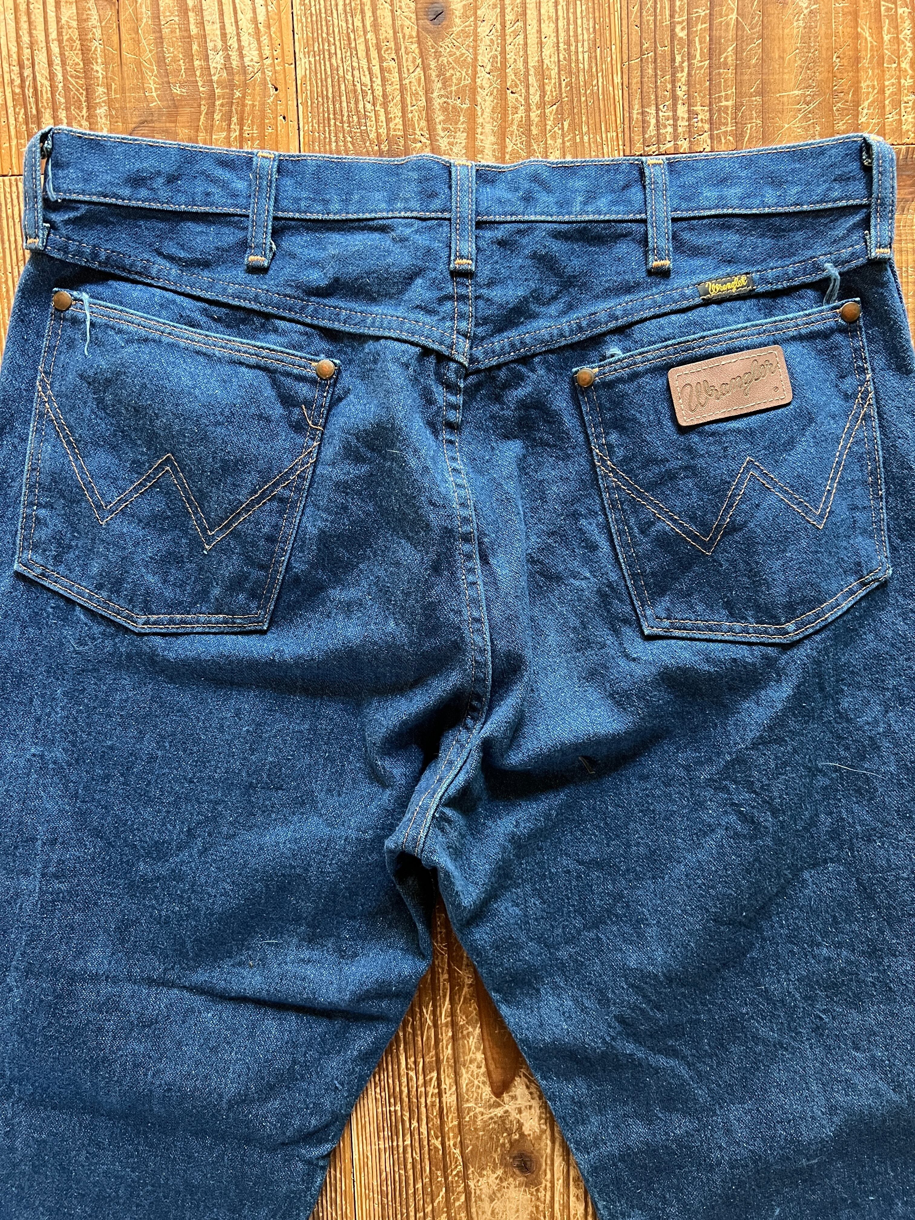 80's〜 Wrangler 13MWZ デニムパンツ 濃紺 表記(36×32) USA製