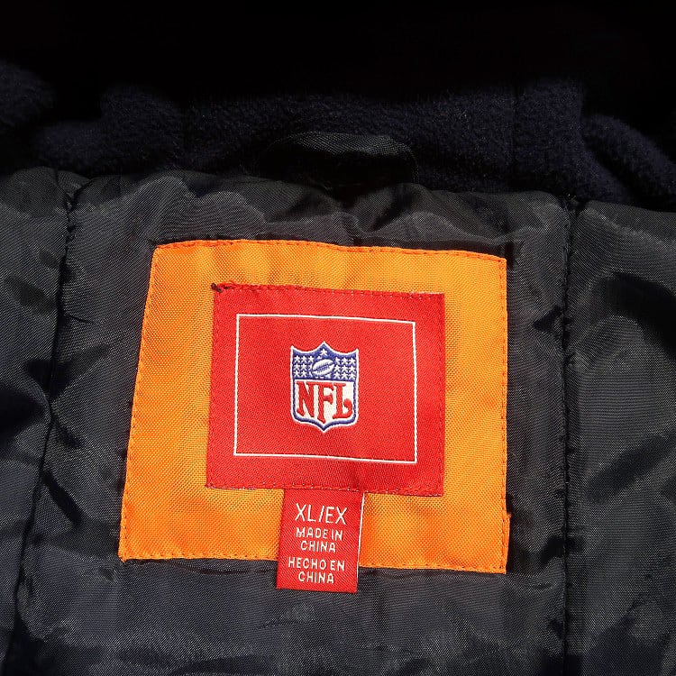 古着 NFL シカゴベアーズ 中綿 パーカージャケット 表記：XL gd407894n