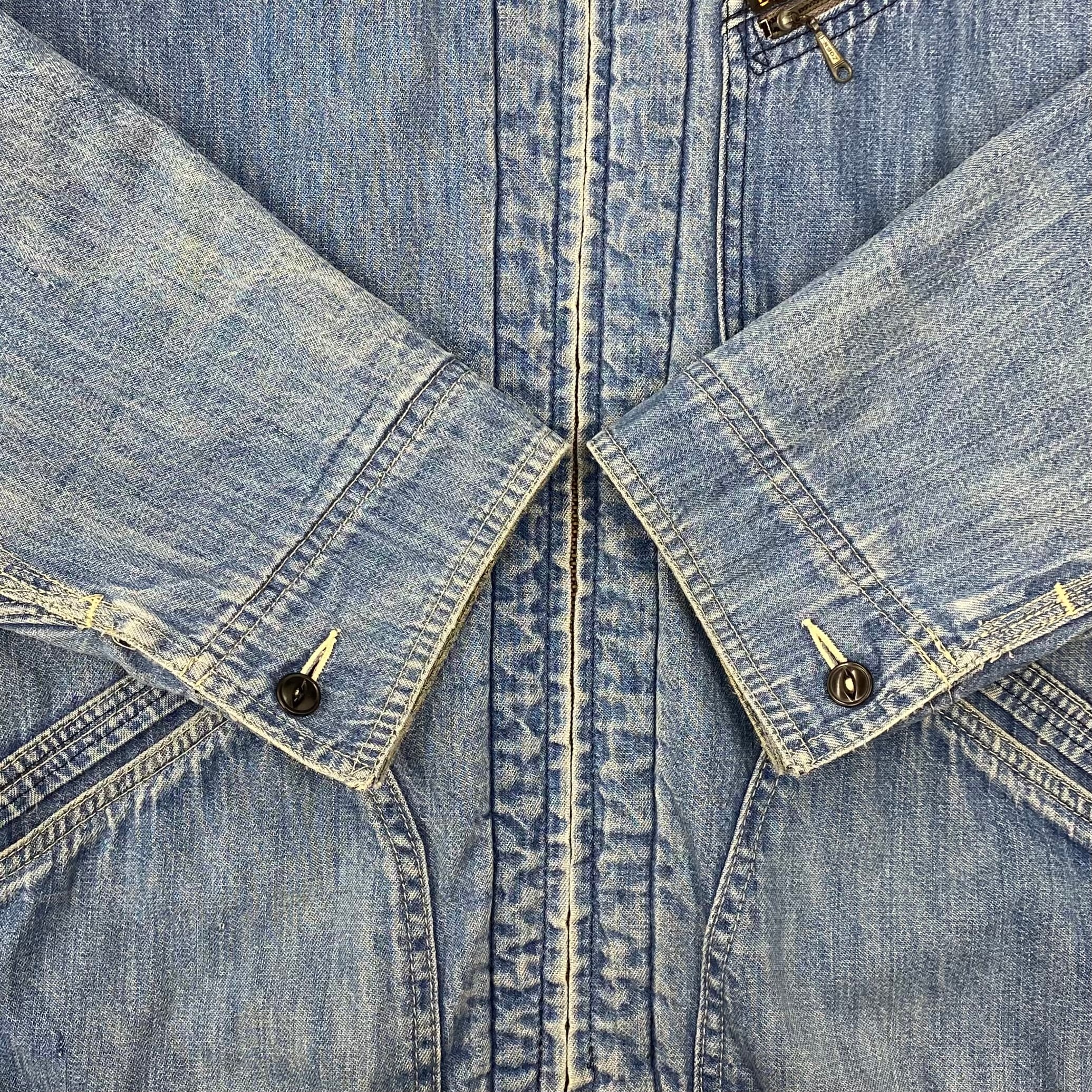 70's Lee デニムジャケット 裏地赤キルティング TALONZIP /141 70's Lee デニムジャケット 裏地赤キルティング TALONZIP /141