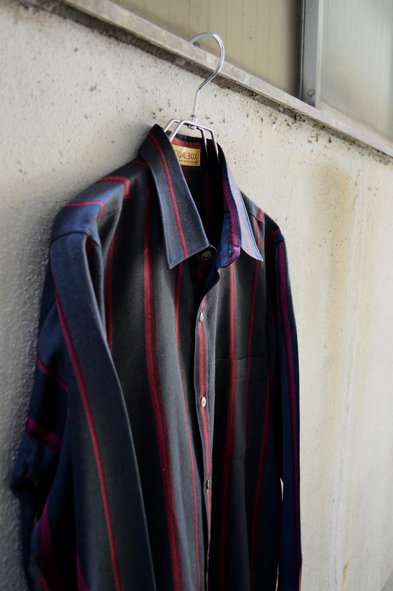 Old Wool Stripe Shirts 〜1990's Made in Japan ウールシャツ 日本製 80s-90s クラシックフィット