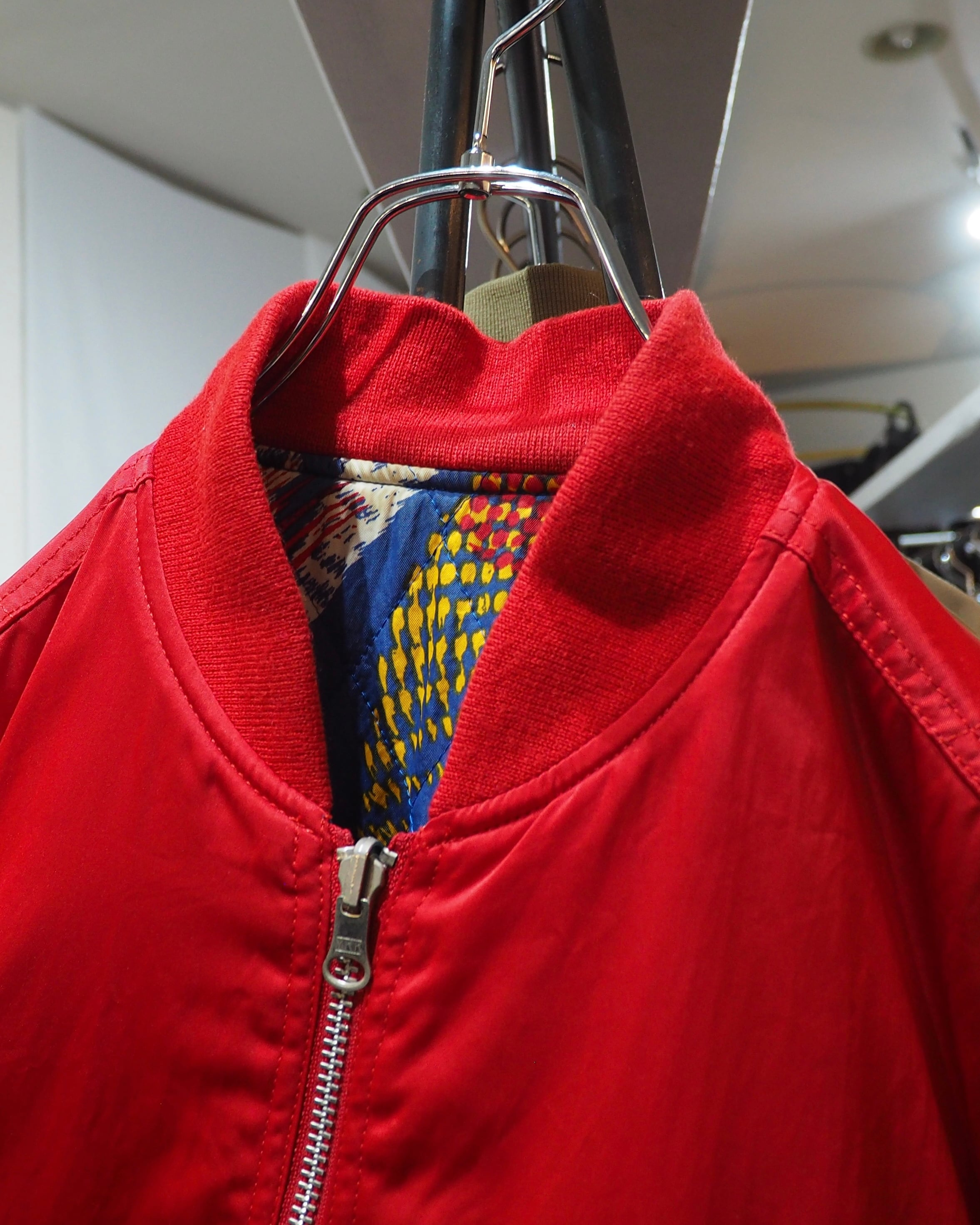 1990s ” UNITED COLORS OF BENETTON ” 2way Reversible Vintage Loose MA_1 Flight Jacket