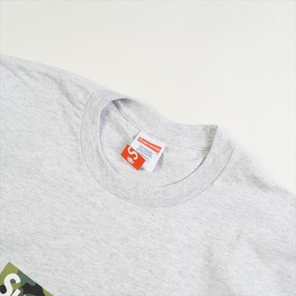 supreme box logo tee ash grey