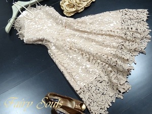 ★送料無料★L(11号)☆総レース肩紐仕様のワンピース(OPN2298)