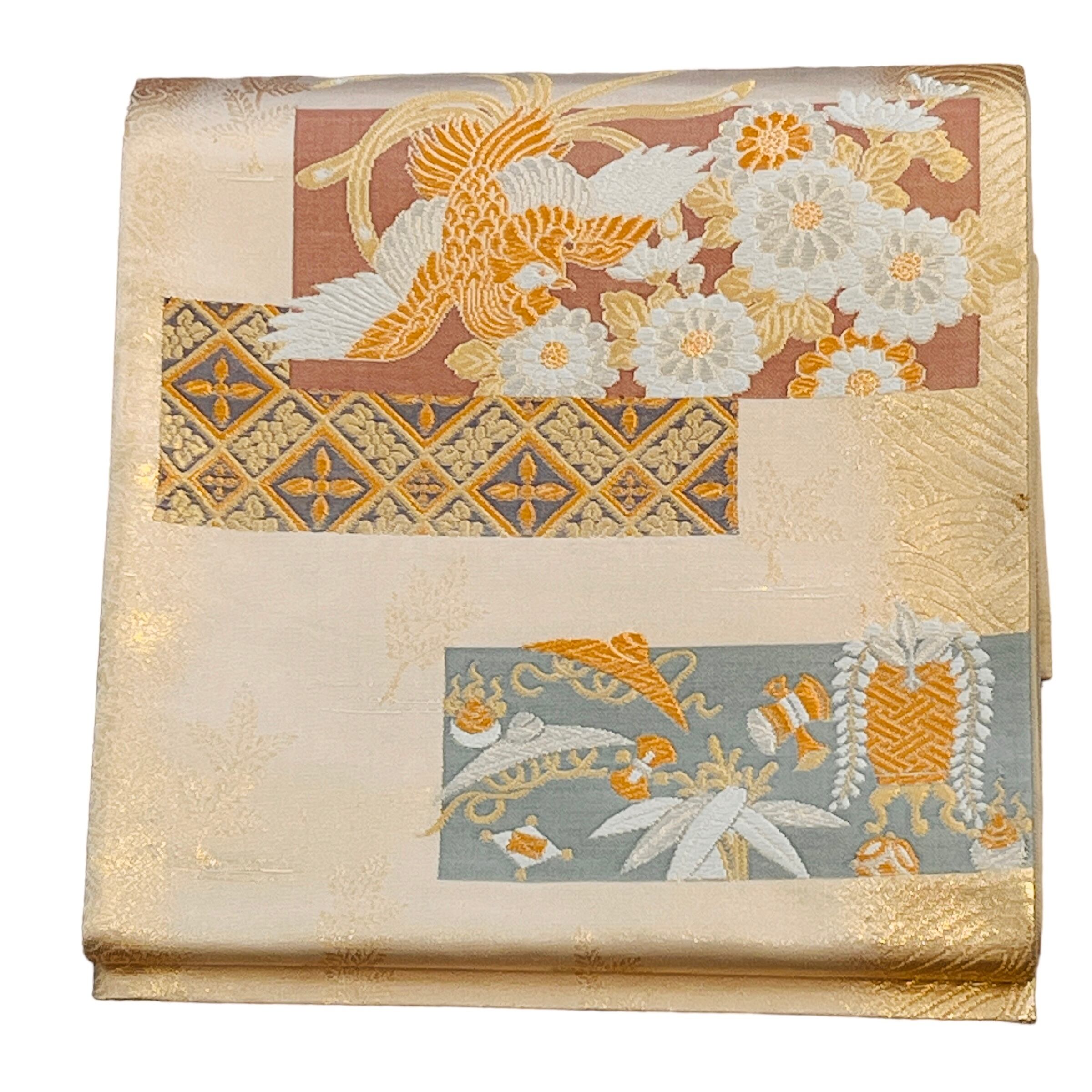 O−425夏用紗名古屋帯 O-425夏用紗名古屋帯 Obi belt for summer | リサイクル着物と着物