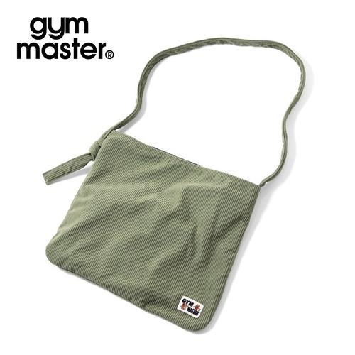 gym master ジムマスター コーデュロイ トートショルダーバッグ｜A4対応 大容量 巾着 2WAY カラフル配色 G621739 モスグリーン